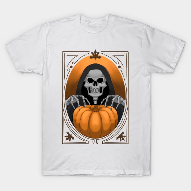 Deathly Pumpkin T-Shirt by Wolfy's Studio